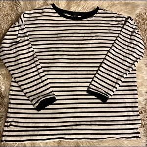 Oversized striped sweater